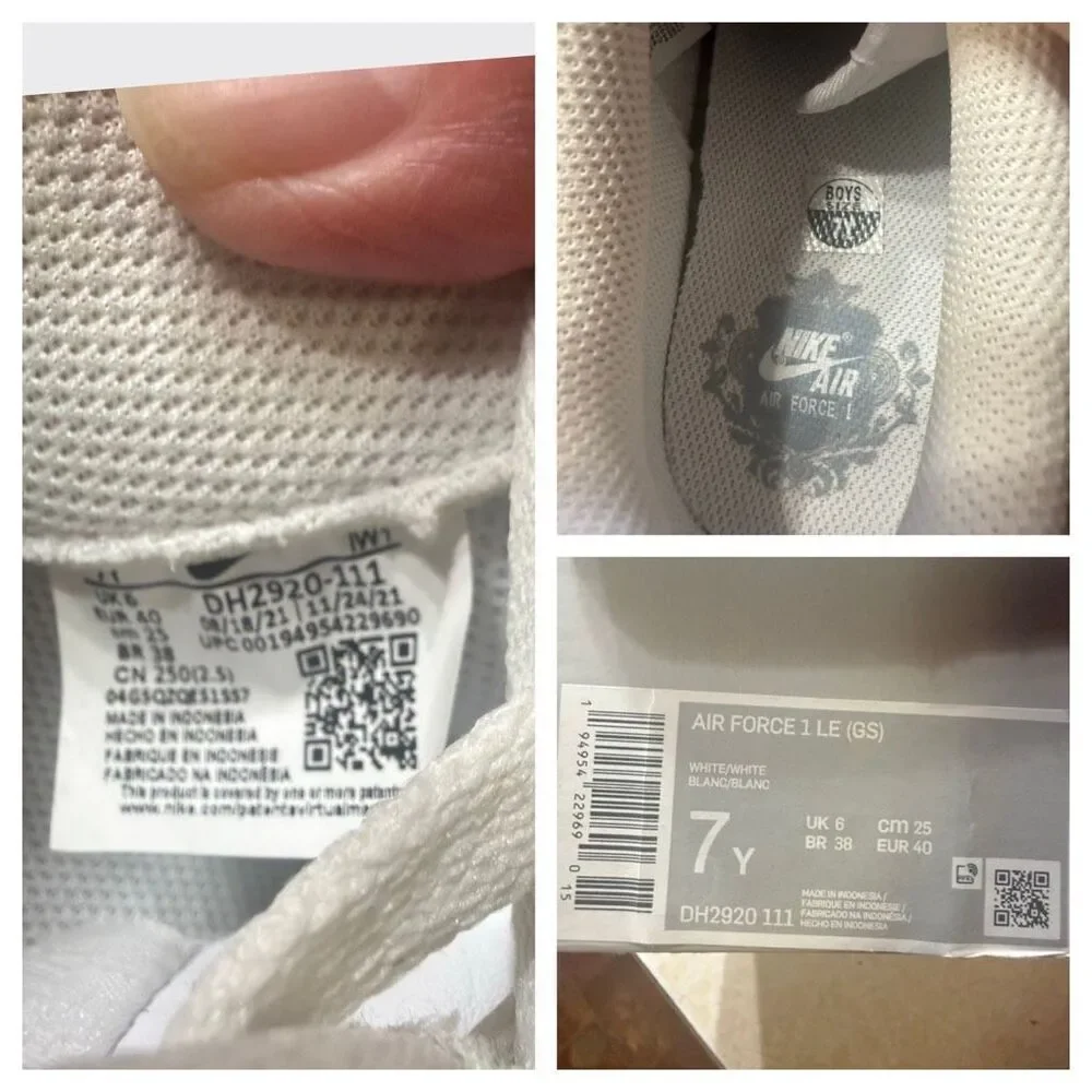 Nike Boys (GS)  Air Force 1 Sz 7 Youth DH2920-111